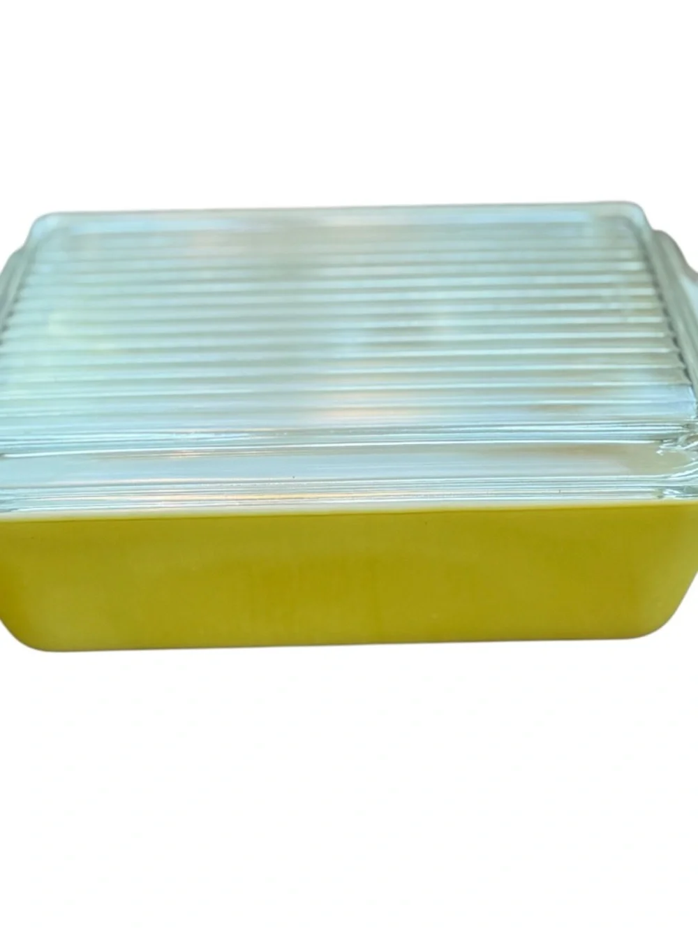 Vintage PYREX Yellow Ovenware Refrigerator Dish 1.5qt #0503 w/Ribbed Lid #503-C - Picture 3 of 9